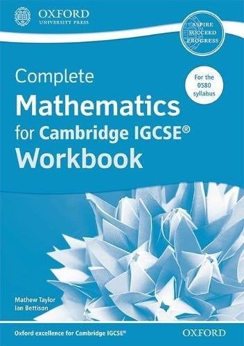 Complete Mathematics for Cambridge IGCSERG Workbook
