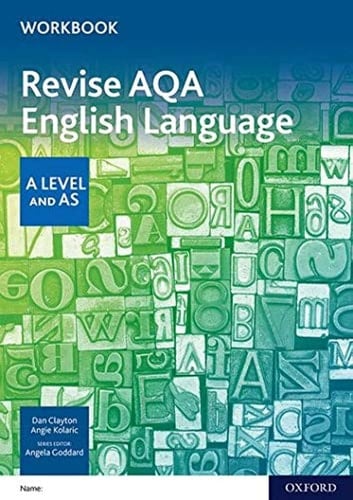 AQA A Level English Language: AQA A Level English Language Revision Workbook