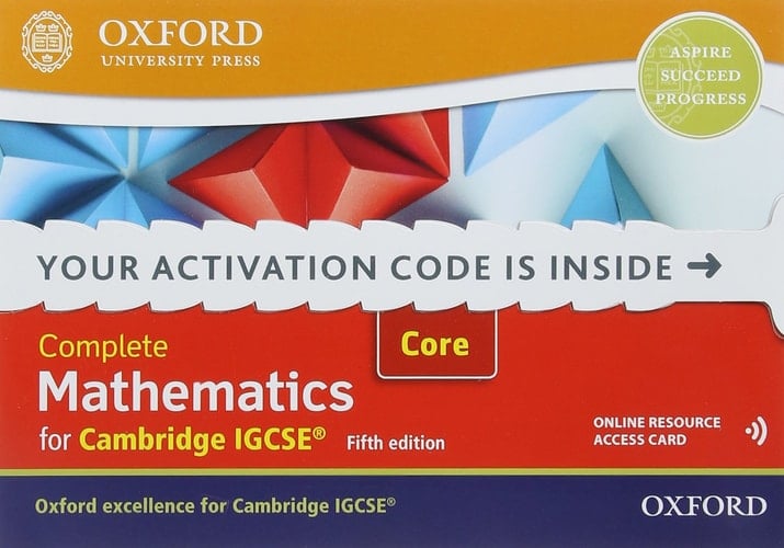 Complete Mathematics for Cambridge IGCSE (R) Student Book (Core): Online Student Book