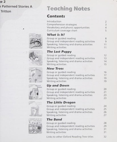 Oxford Reading Tree: Stage 2: More Patterned Stories A: Teaching Notes