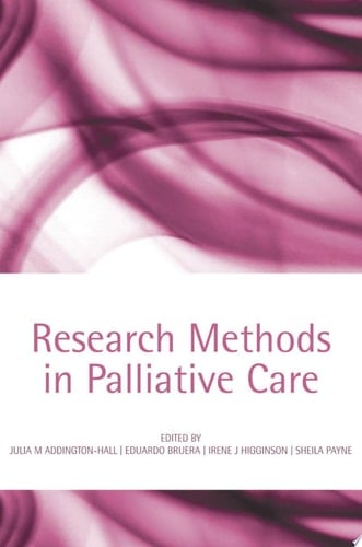 Research Methods in Palliative Care