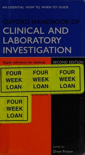 Oxford Handbook of Clinical and Laboratory Investigation (Oxford Handbooks Series)