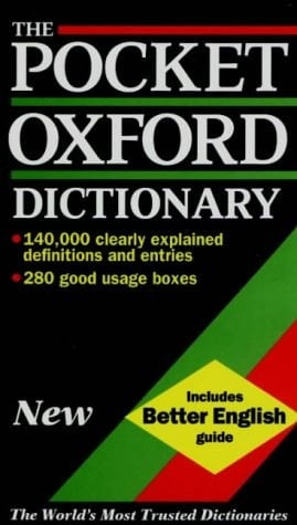 The Pocket Oxford Dictionary of Current English