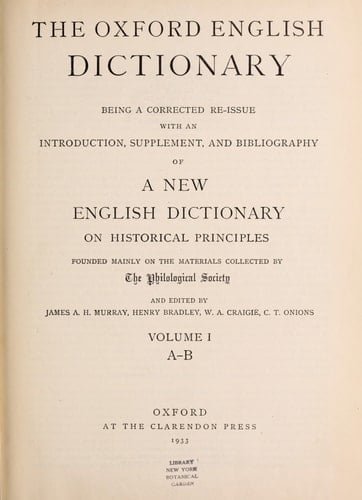 Supplement to the Oxford English Dictionary, H-N