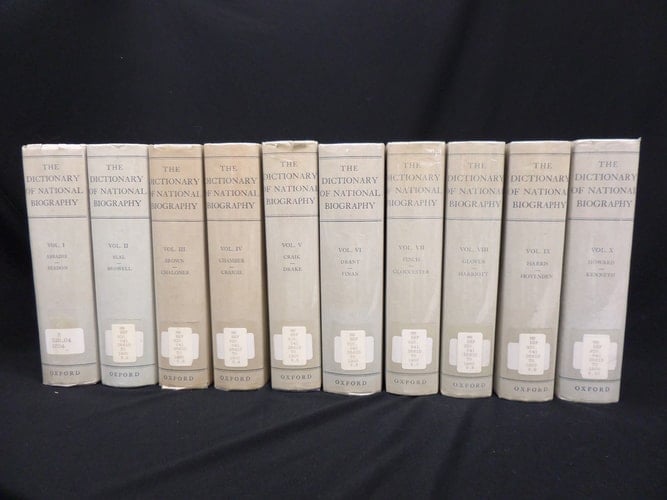 Dictionary of National Biography: From Earliest Times to 1900 Twenty-two volumes (includes 1st supplement)