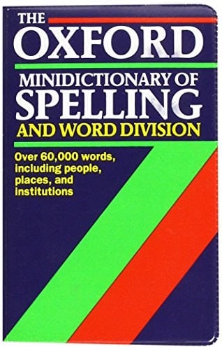 Oxford Minidictionary of Spelling