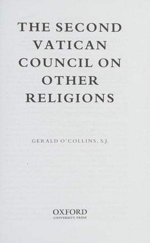 The Second Vatican Council on Other Religions