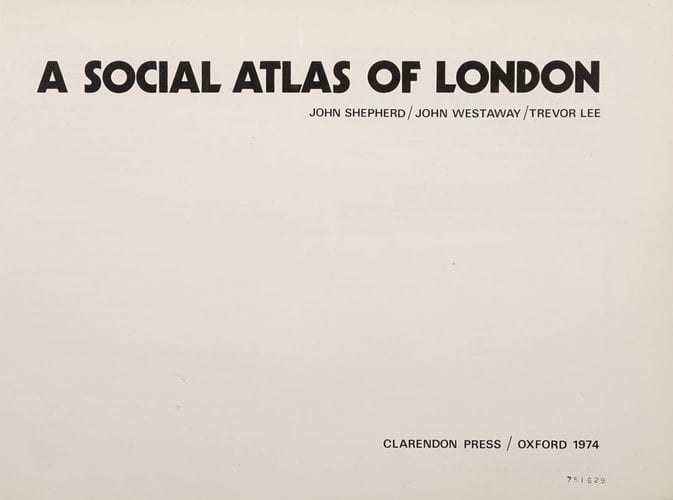 A social atlas of London