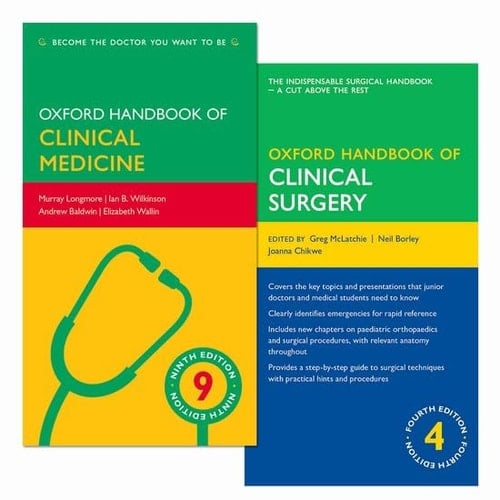 Pack of Oxford Handbook of Clinical Medicine 9e and Oxford Handbook of Clinical Surgery 4e (Oxford Medical Handbooks)