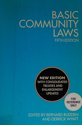 Basic Community Laws