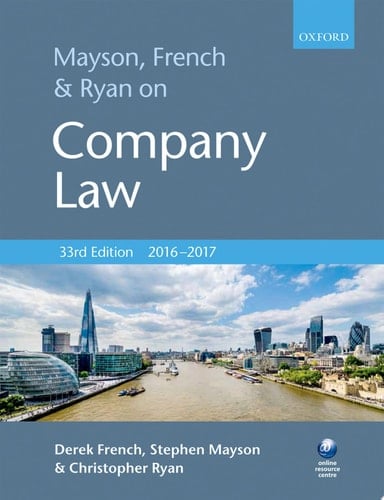 Mayson, French & Ryan on Company Law