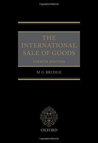 The International Sale of Goods