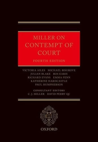 Miller on Contempt of Court