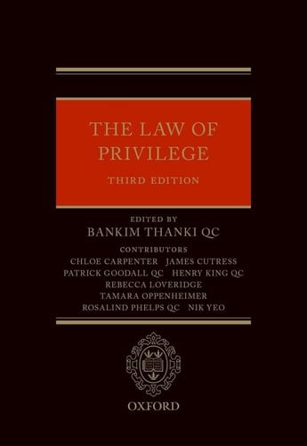 The Law of Privilege