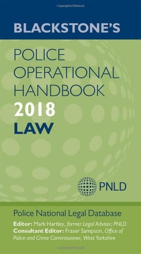 Blackstone's Police Operational Handbook 2018