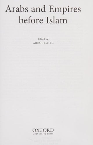 Arabs and Empires before Islam