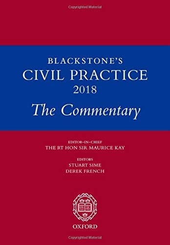 Blackstone's Civil Practice 2018