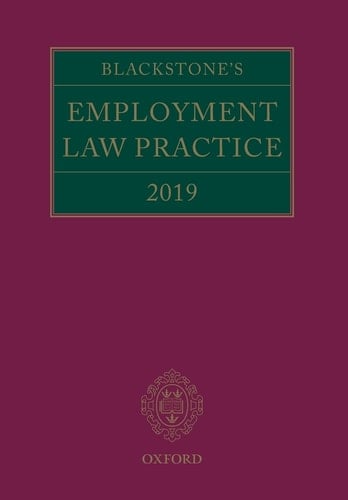 Blackstone's Employment Law Practice 2019