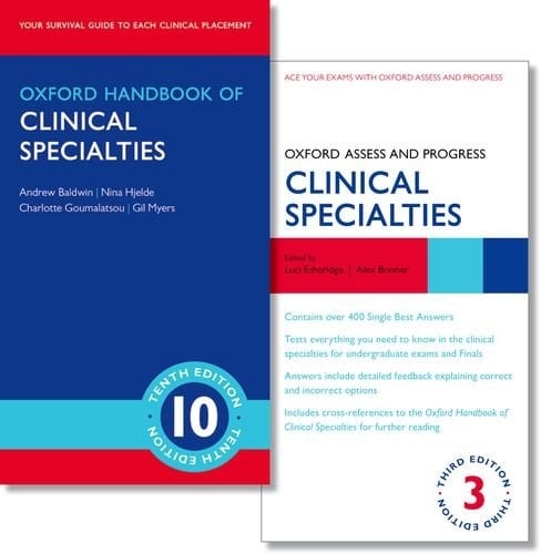 Oxford Handbook of Clinical Specialties 10e and Oxford Assess and Progress: Clinical Specialties 3e (Oxford Medical Handbooks)