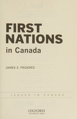 First Nations People in Canada