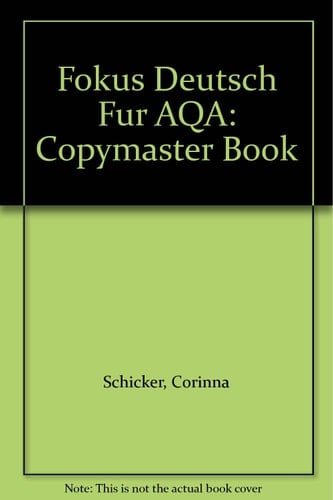 Fokus Deutsch Fur AQA: Copymaster Book