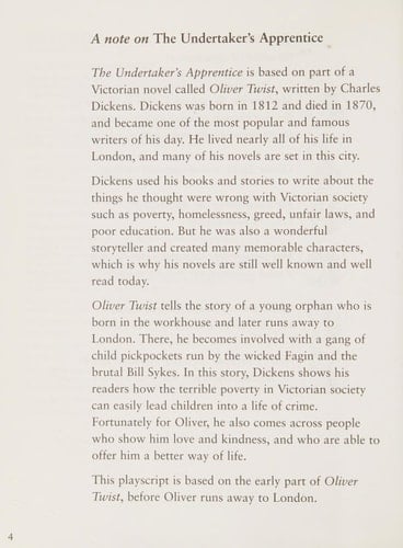 The Undertaker's Apprentice (Oxford Literacy Web KS2 Playscripts)