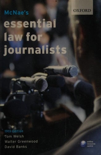 McNae's Essential Law for Journalists