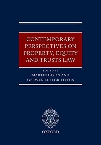 Contemporary Perspectives on Property, Equity and Trust Law