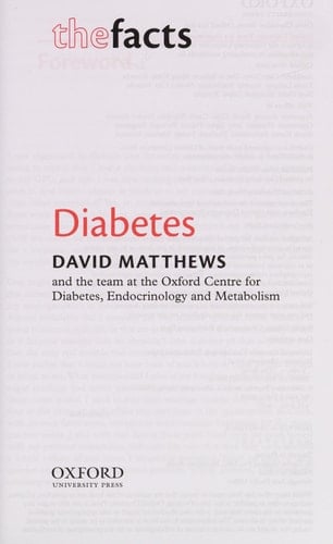 Diabetes (The Facts)
