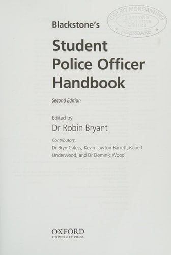 Blackstone's Student Police Officer Handbook