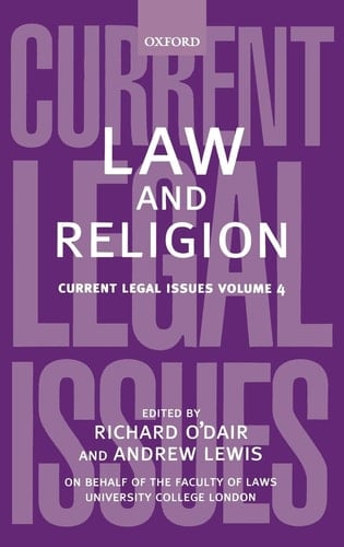 Law and Religion: Current Legal Issues Volume 4