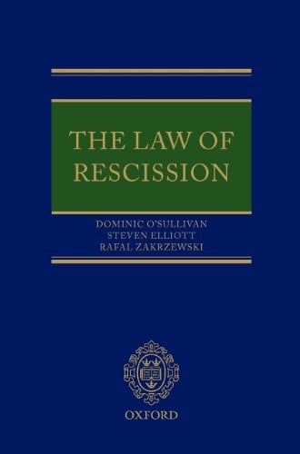The Law of Rescission