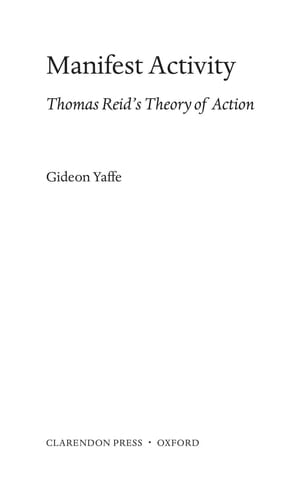 Manifest Activity: Thomas Reid's Theory of Action