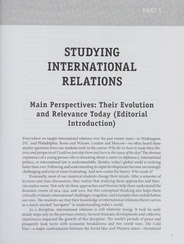 Current Debates in International Relations