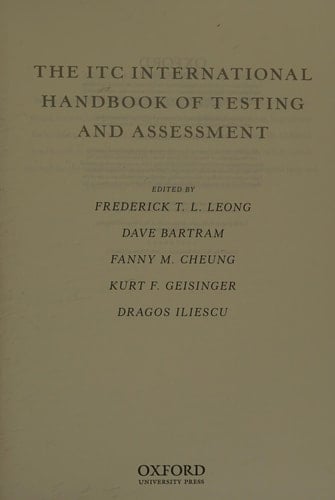 The ITC International Handbook of Testing and Assessment