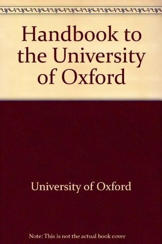 Handbook to the University of Oxford