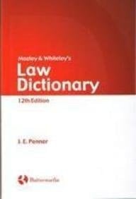 Mozley and Whiteley`s Law Dictionary (Twelth Edition)