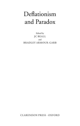 Deflationism and Paradox