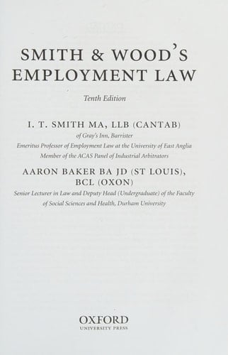 Smith & Wood's Employment Law
