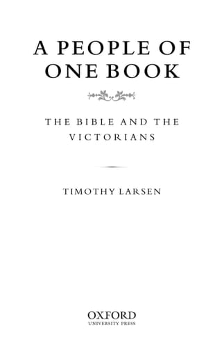 A People of One Book: The Bible and the Victorians