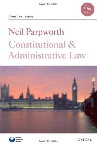 Constitutional and Administrative Law (Check info AND delete this occurrence: |c CTS |t Core Texts Series)