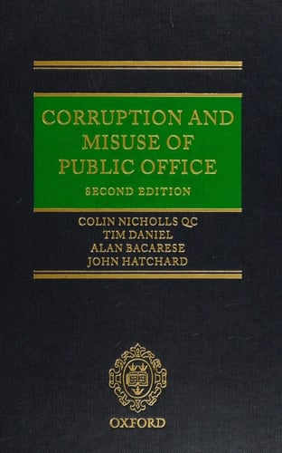 Corruption and Misuse of Public Office