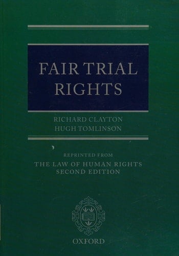 Fair Trial Rights (Law of Human Rights - Supplements Only)
