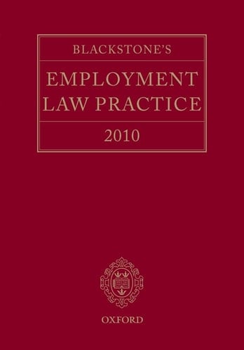 Blackstone's Employment Law Practice 2010