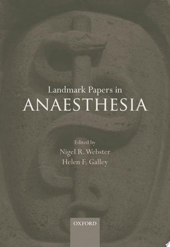 Landmark Papers in Anaesthesia (Landmark Papers in)