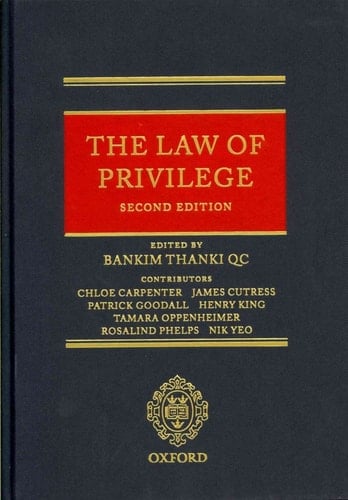 The Law of Privilege