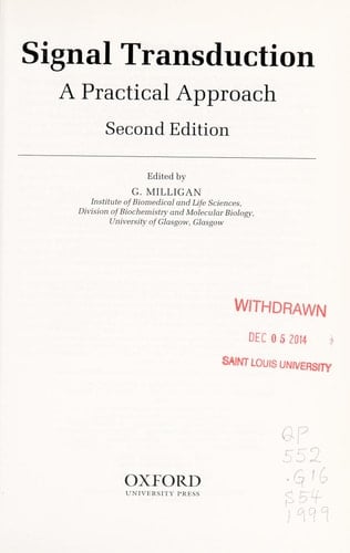 Signal Transduction: A Practical Approach