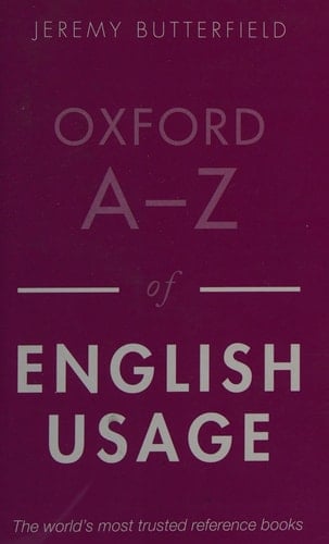 Oxford A-Z of English Usage