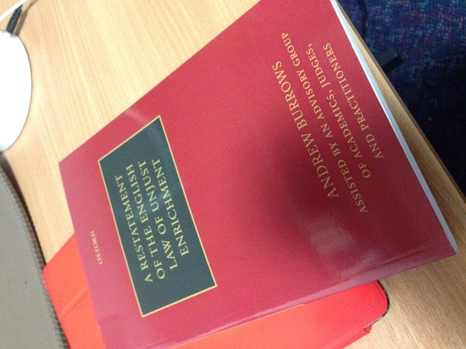 Restatement of the English Law of Unjust Enrichment