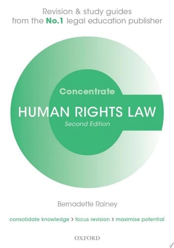 Human Rights Law Concentrate: Law Revision and Study Guide